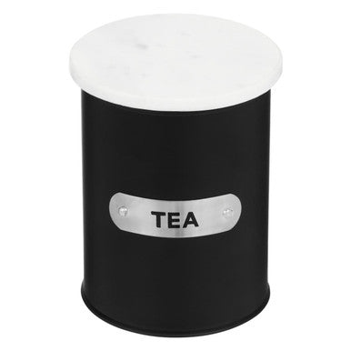 Black Enamel Tea Canister - Liberty