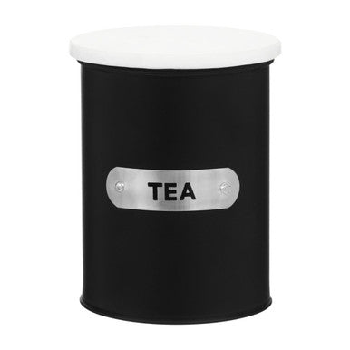 Black Enamel Tea Canister - Liberty