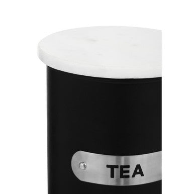 Black Enamel Tea Canister - Liberty