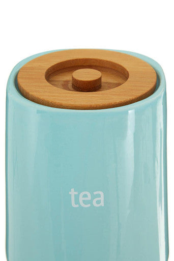Blue Ceramic Tea Canister - Fletcher