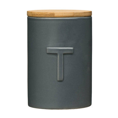 Dark Grey Tea Canister - Fenwick