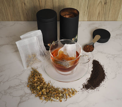 Fill Your Own Tea Bags - Non-woven Fabric with Drawstrings